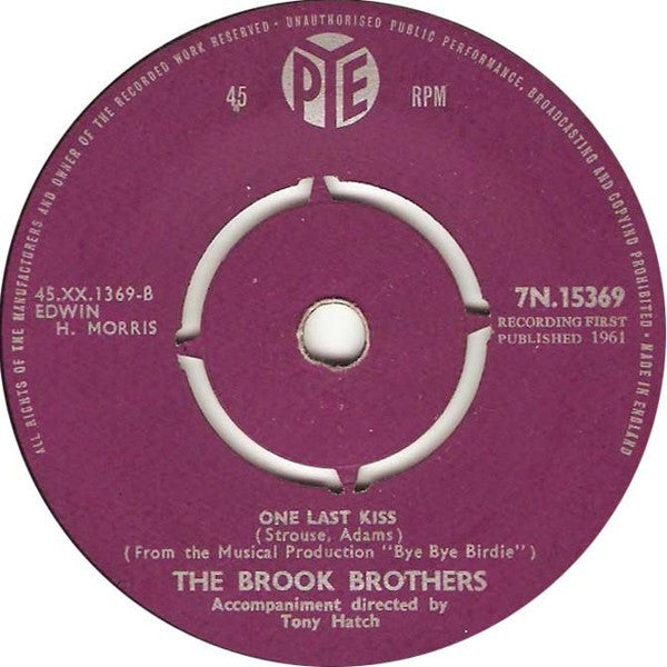 The Brook Brothers : Ain't Gonna Wash For A Week (7", Single)