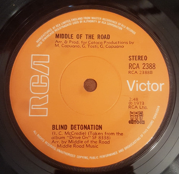 Middle Of The Road : Union Silver (7", Single, Sol)