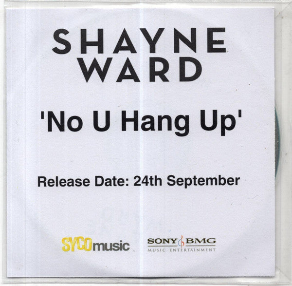 Shayne Ward : No U Hang Up  (CDr, Single, Promo)