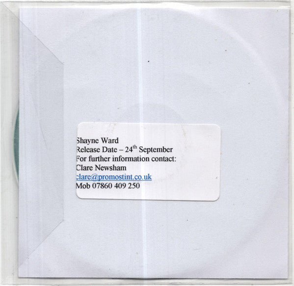 Shayne Ward : No U Hang Up  (CDr, Single, Promo)