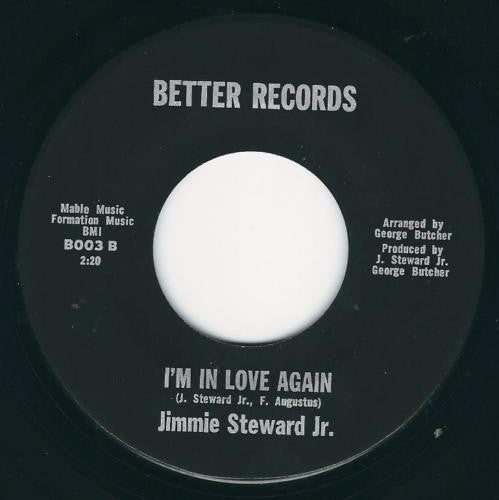 Jimmie Steward Jr. : Yes Baby / I'm In Love Again (7", Single)