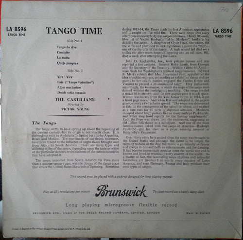 The Castilians : Tango Time (10")