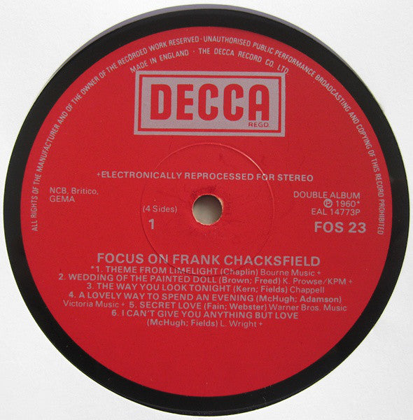 Frank Chacksfield : Focus On Frank Chacksfield (2xLP, Comp)