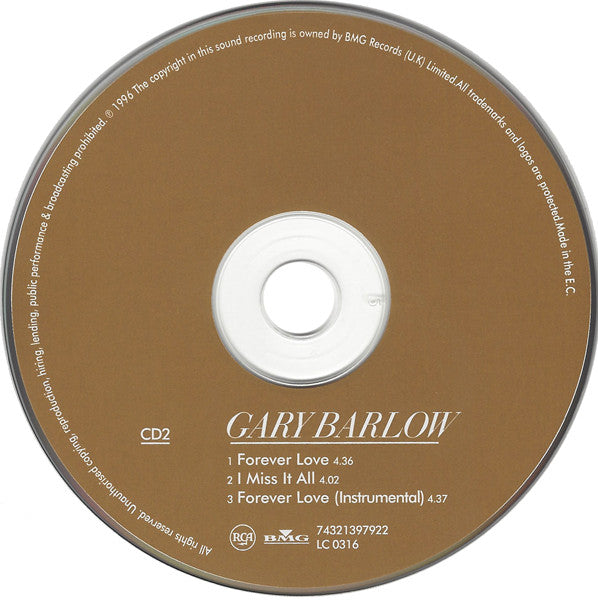 Gary Barlow : Forever Love (CD, Single, CD2)