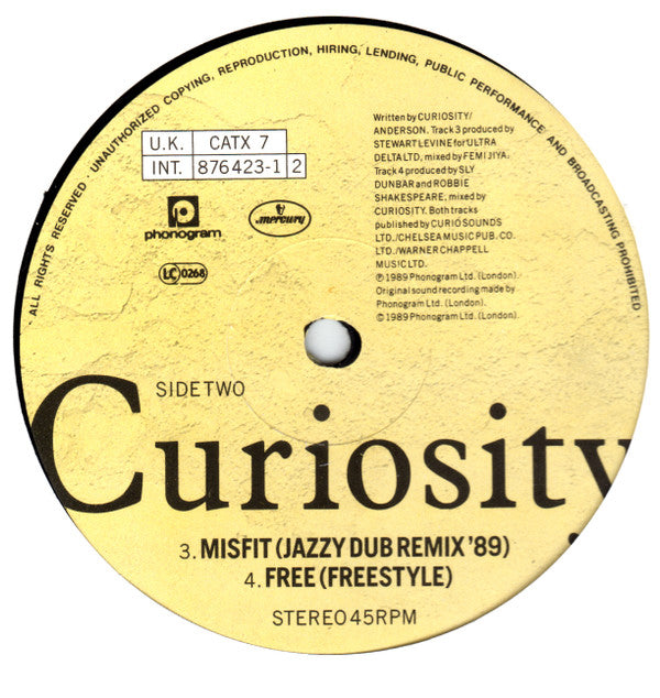 Curiosity Killed The Cat : First Place (12", Ltd, Pos)