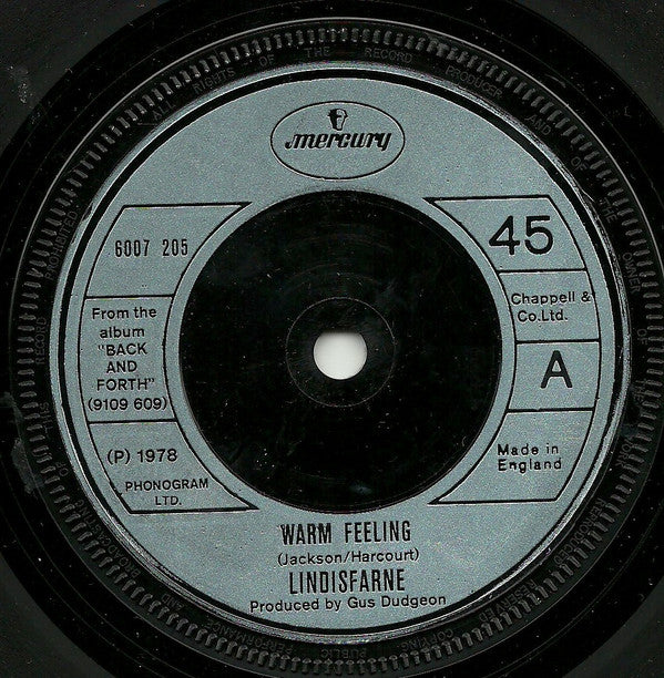 Lindisfarne : Warm Feeling (7", Single)