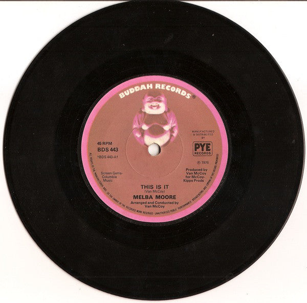 Melba Moore : This Is It (7", Sol)