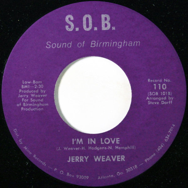 Jerry Weaver : Love Sick Child / I'm In Love (7")