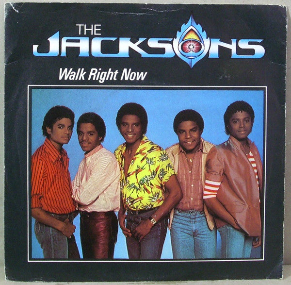 The Jacksons : Walk Right Now (7", Single, Pap)