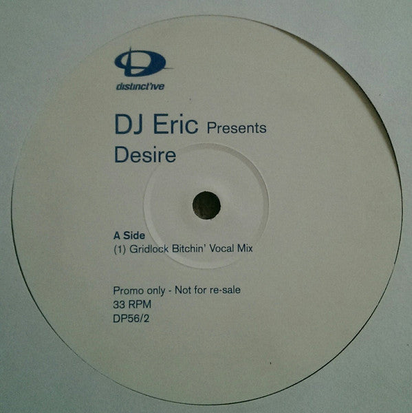 DJ Eric : Desire (2x12", Promo)