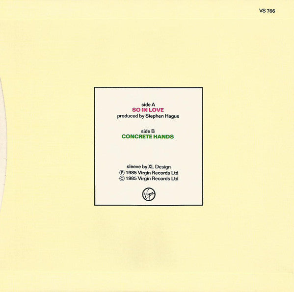 Orchestral Manœuvres In The Dark* : So In Love (7", Single)