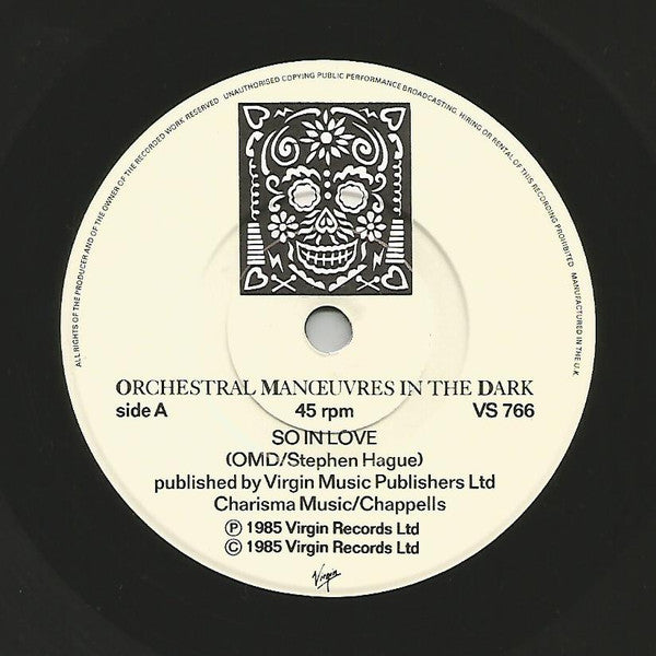 Orchestral Manœuvres In The Dark* : So In Love (7", Single)