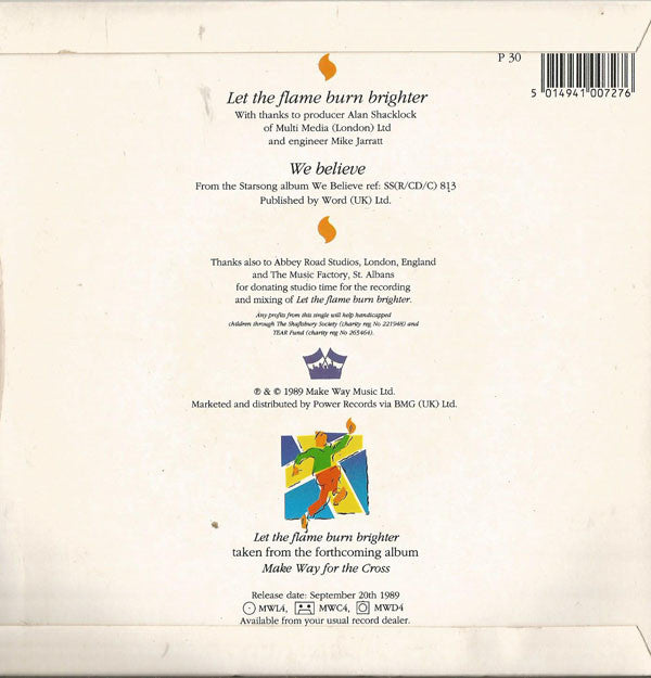 Graham Kendrick : Let The Flame Burn Brighter (7")