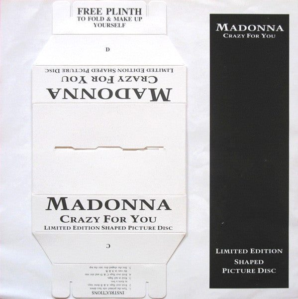 Madonna : Crazy For You (7", Shape, Single, Ltd, Pic, RE)