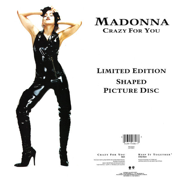 Madonna : Crazy For You (7", Shape, Single, Ltd, Pic, RE)