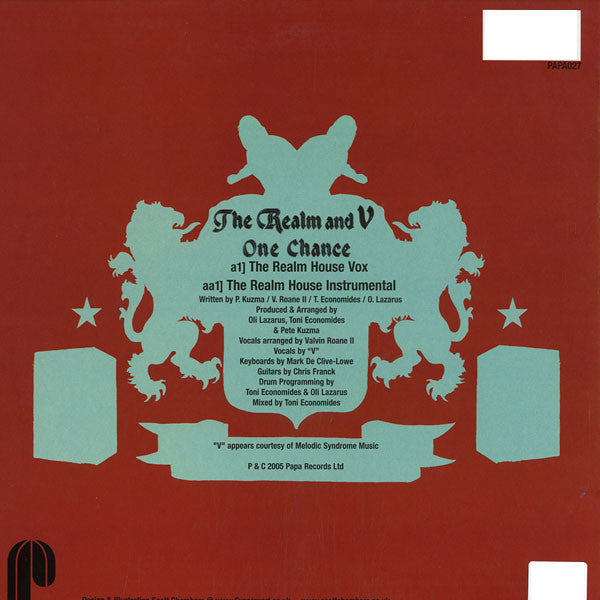 The Realm (3) And V : One Chance (12")
