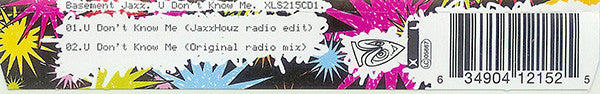 Basement Jaxx Feat. Lisa Kekaula : U Don't Know Me (CD, Single, CD1)