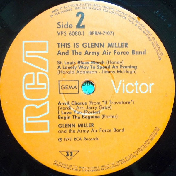Glenn Miller And The Army Air Force Band : This Is Glenn Miller And The Army Air Force Band (2xLP, Comp, Mono, RE)