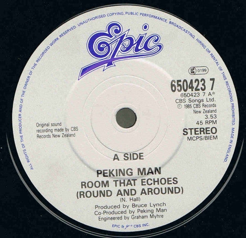 Peking Man : Room That Echoes (7")