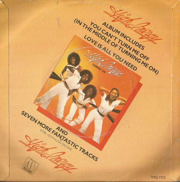 High Inergy : Love Is All You Need / Save It For A Rainy Day (7")