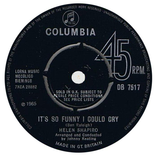 Helen Shapiro : Tomorrow Is Another Day (7", Single)