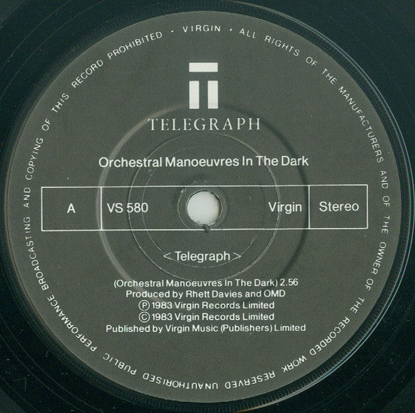 Orchestral Manoeuvres In The Dark : Telegraph (7", Single, Mat)
