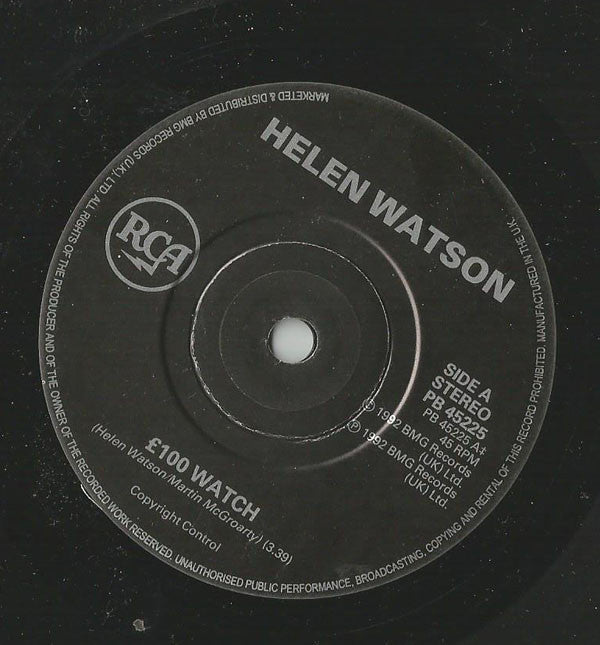 Helen Watson : £ 100 Watch (7")