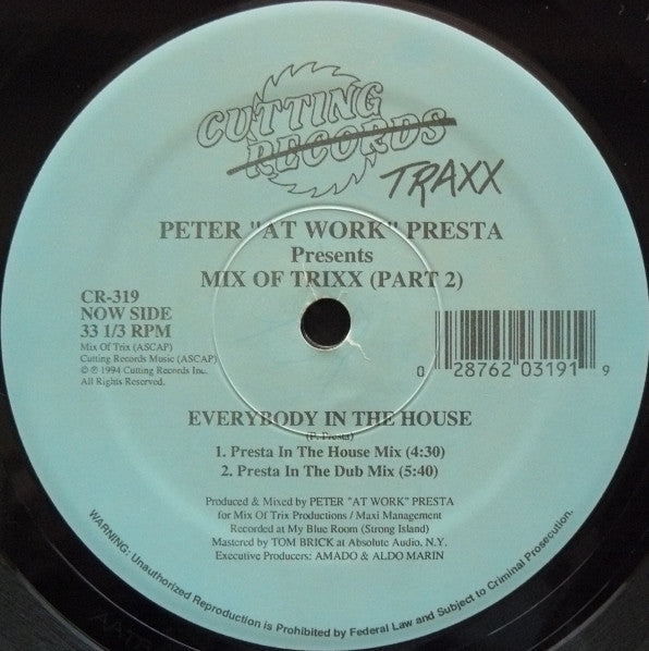 Peter Presta : Mix Of Trixx (Part 2) (12")