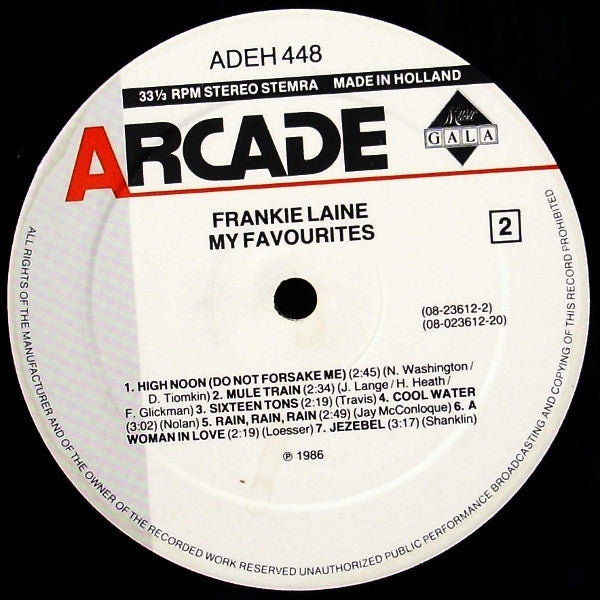 Frankie Laine : My Favourites (LP, Comp)