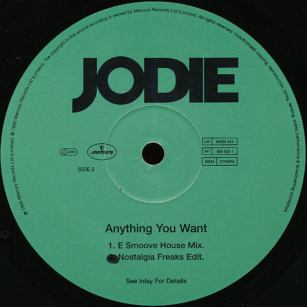 Jodie Wilson : Anything You Want (12")