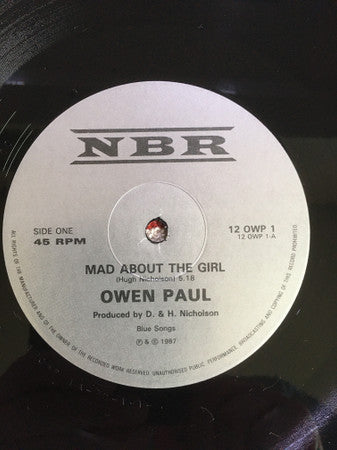 Owen Paul : Mad About The Girl (Extended Mix) (12")