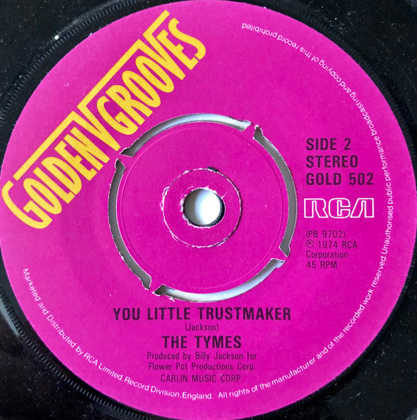 The Tymes : Ms. Grace / You Little Trustmaker (7", Single)