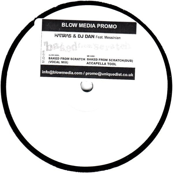 Hatiras & DJ Dan Feat. Messinian : Baked From Scratch (12", Promo, W/Lbl, Sti)