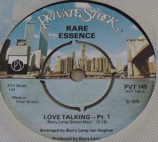 Rare Essence (5) : Love Talking (7", Single)