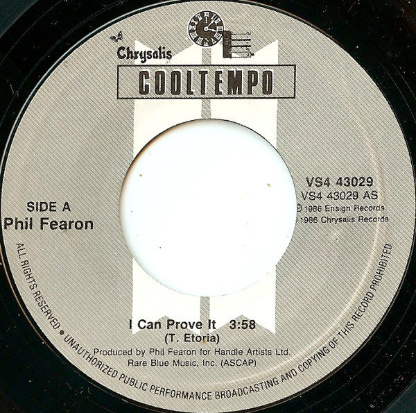 Phil Fearon : I Can Prove It (7", Single)