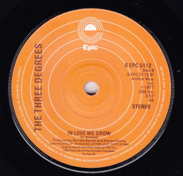 The Three Degrees : We're All Alone (7")