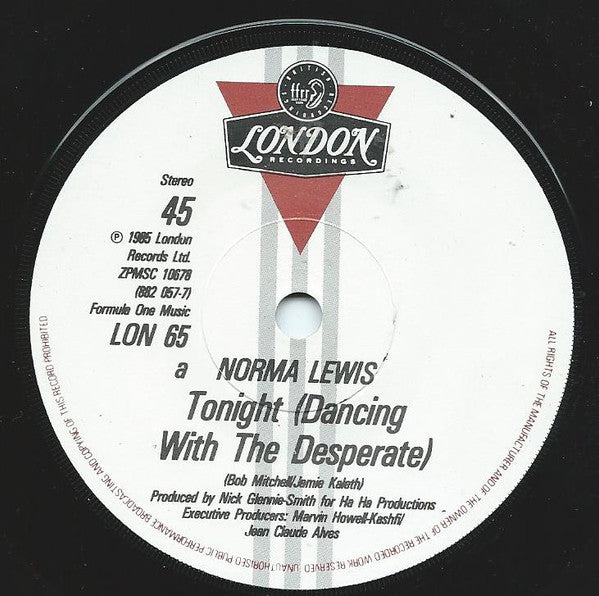 Norma Lewis : Tonight (Dancing With The Desperate) (7")