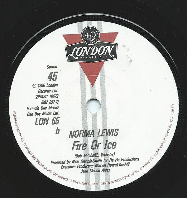 Norma Lewis : Tonight (Dancing With The Desperate) (7")