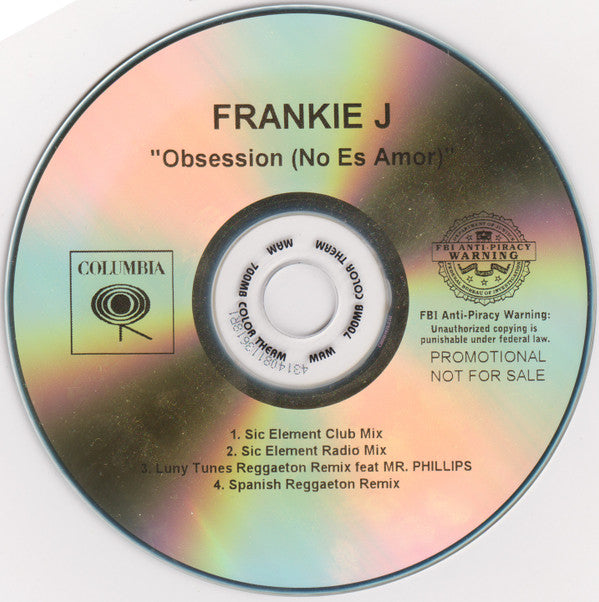 Frankie J. (3) : Obsession (No Es Amor) (CDr, Single, Promo)