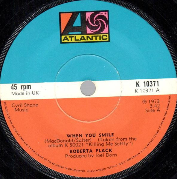 Roberta Flack : When You Smile / Conversation Love (7", Sol)