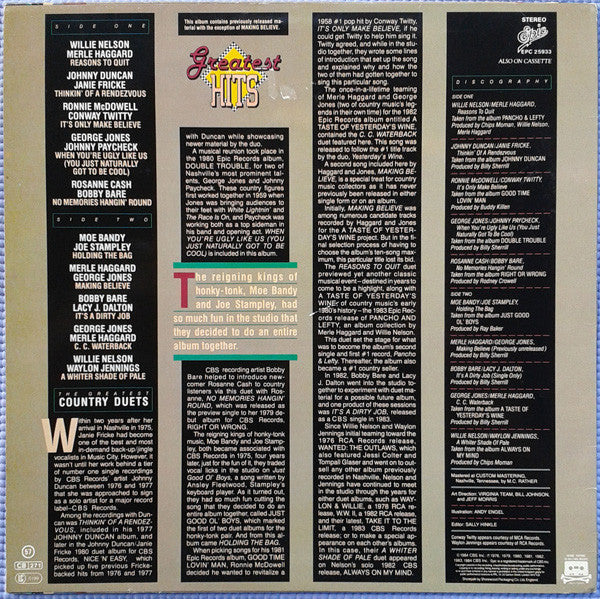 Various : Greatest Country Duets (LP, Comp)