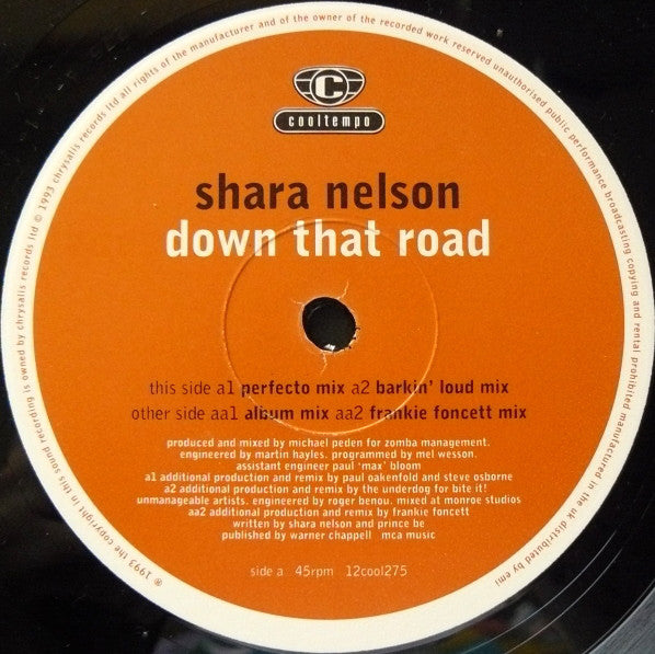 Shara Nelson : Down That Road (12")