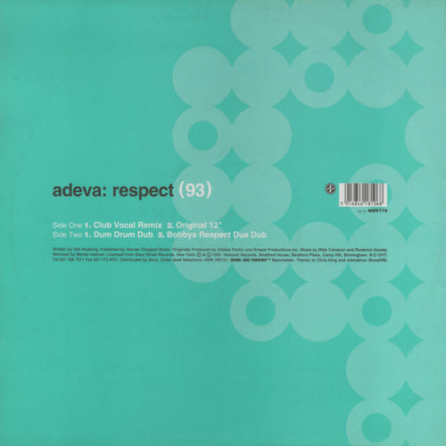 Adeva : Respect (93) The Remixes (12", Single)