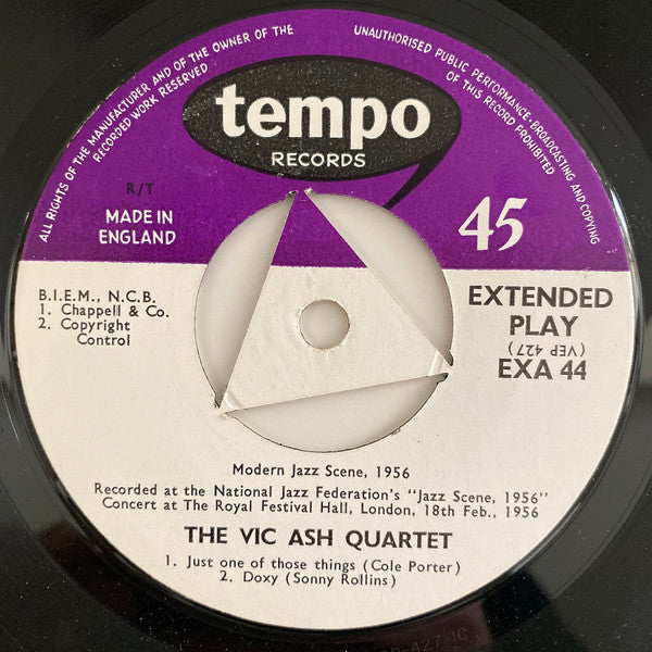 Vic Ash Quartet : Royal Festival Hall Modern Concert (7", EP)