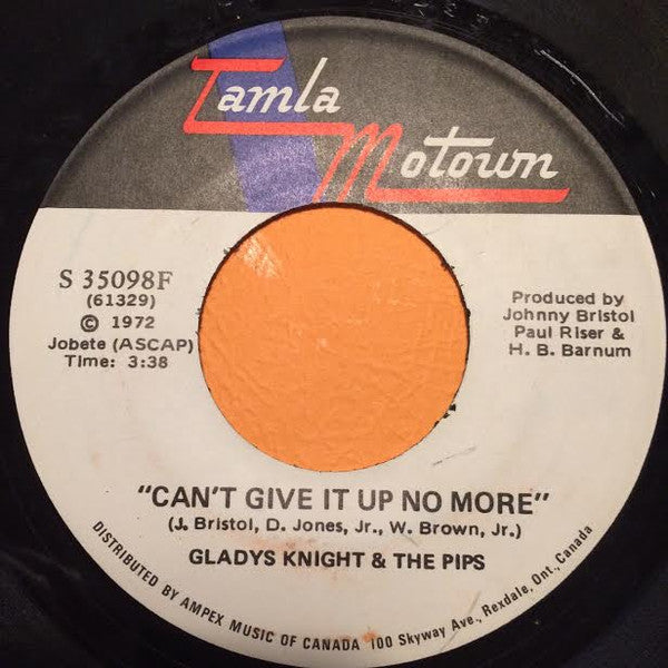 Gladys Knight And The Pips : Neither One Of Us (Wants To Be The First To Say Goodbye) / Can't Give It Up No More (7")