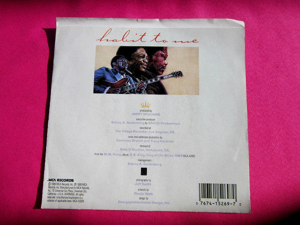 B.B. King : (You've Become A) Habit To Me (7", Promo)