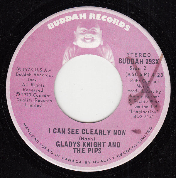 Gladys Knight And The Pips : I've Got To Use My Imagination / I Can See Clearly Now (7", Single)