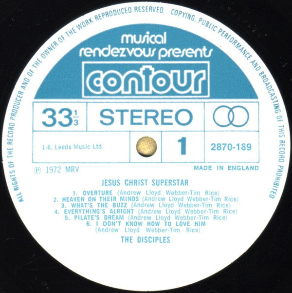 The Disciples (15) : Jesus Christ Superstar  (LP)