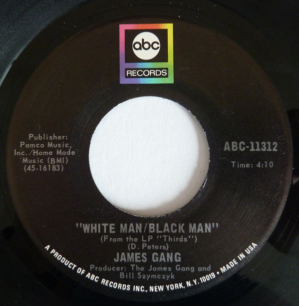 James Gang : Midnight Man / White Man - Black Man (7", Single)
