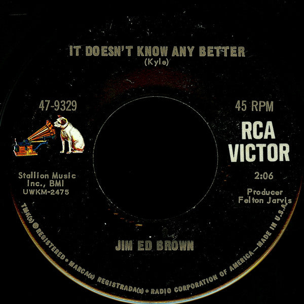 Jim Ed Brown : Bottle, Bottle (7", Single, Ind)